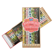 Load image into Gallery viewer, Wanderlust and Wildflowers Colored Pencil Set