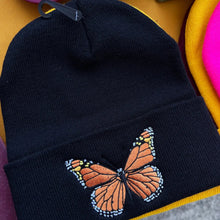 Load image into Gallery viewer, Embroidered Monarch Beanie
