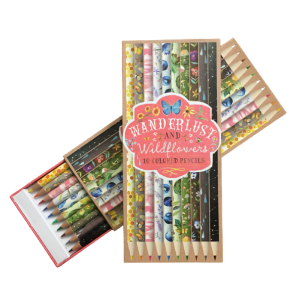 Wanderlust and Wildflowers Colored Pencil Set