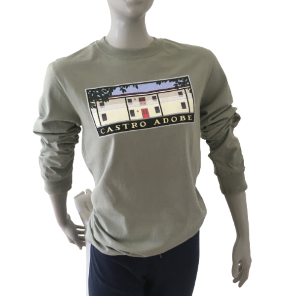 Unisex Long Sleeve Shirt - Castro Adobe Stonewash Green