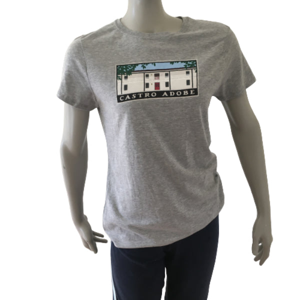 Castro Adobe Ladies Cut T-shirt - Steel Grey (Michael Schwab)