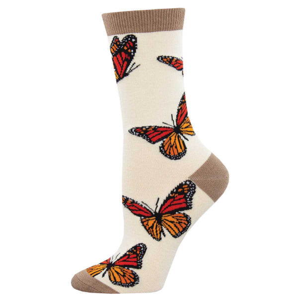 Bamboo Monarch Butterfly Socks