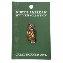Load image into Gallery viewer, Wildlife Pin - Great Horned Owl
