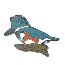 Load image into Gallery viewer, Wildlife Pin - Belted Kingfisher

