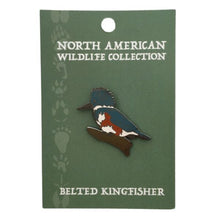 Load image into Gallery viewer, Wildlife Pin - Belted Kingfisher
