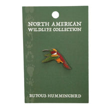 Load image into Gallery viewer, Wildlife Pin - Rufous Hummingbird

