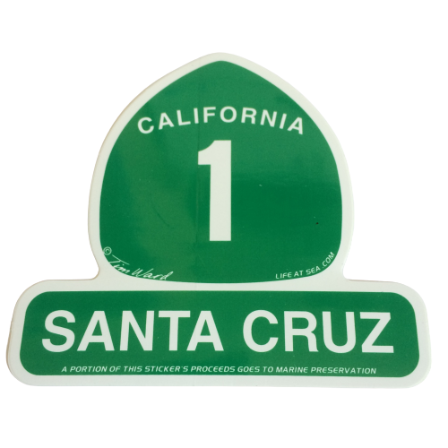 Highway 1 Sticker - Santa Cruz
