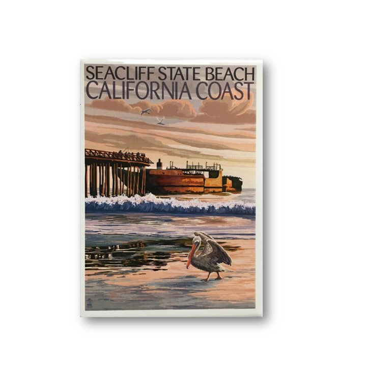 Seacliff State Beach Scenic Image Magnet